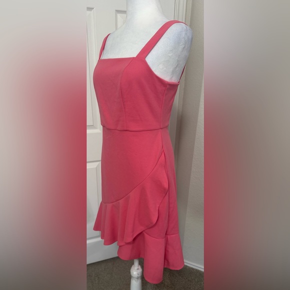 BCBG Paris Women’s Pink Ruffle Cocktail Mini Dress Size XS - Picture 6 of 10